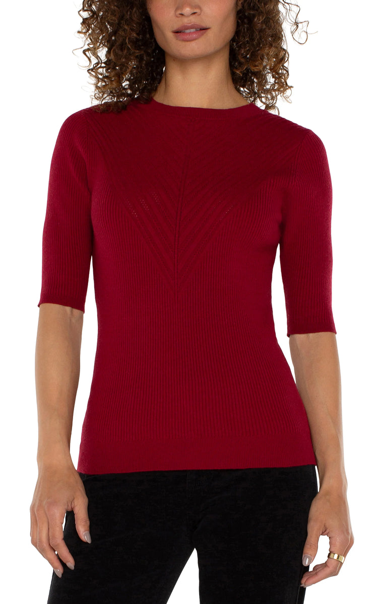 (取寄) リバプールロサンゼルス レディース エルボー スリーブ クルー ネック セーター Liverpool Los Angeles women Elbow Sleeve Crew Neck Sweater Black Women's Liverpool Los Angeles Elbow Sleeve Crew Neck Sweater